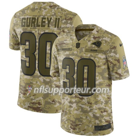Maillot Homme Los Angeles Rams Todd Gurley II 30 Nike Salute to Service